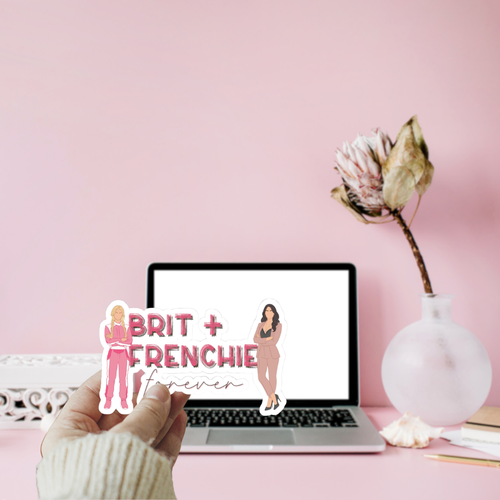 Brit + Frenchie Forever Vinyl Sticker | Speed Demons Inspired