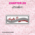 Chapter 20 Red Flagged Vinyl Sticker | Speed Demons Inspired