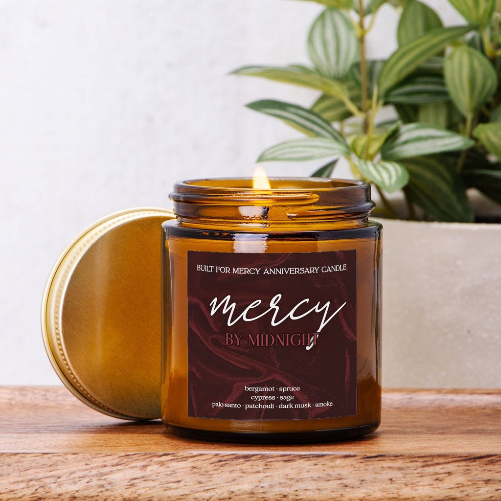 Mercy by Midnight | Built for Mercy Anniversary Candle