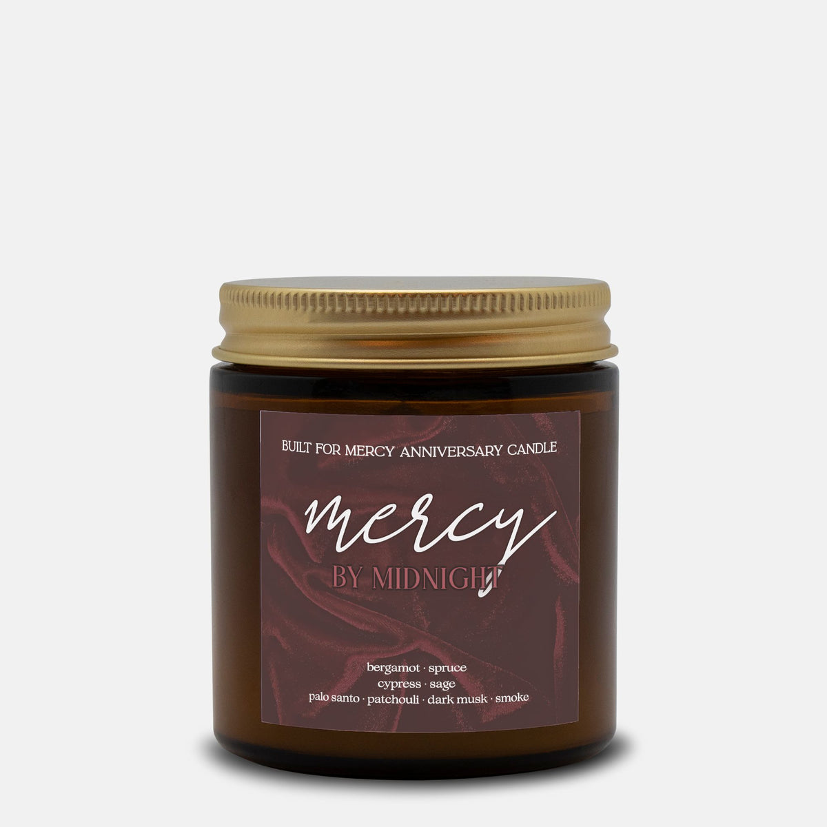 Mercy by Midnight | Built for Mercy Anniversary Candle