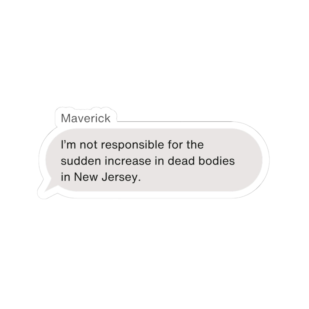 Mav's Texts Vinyl Sticker | Built for Mercy Inspired
