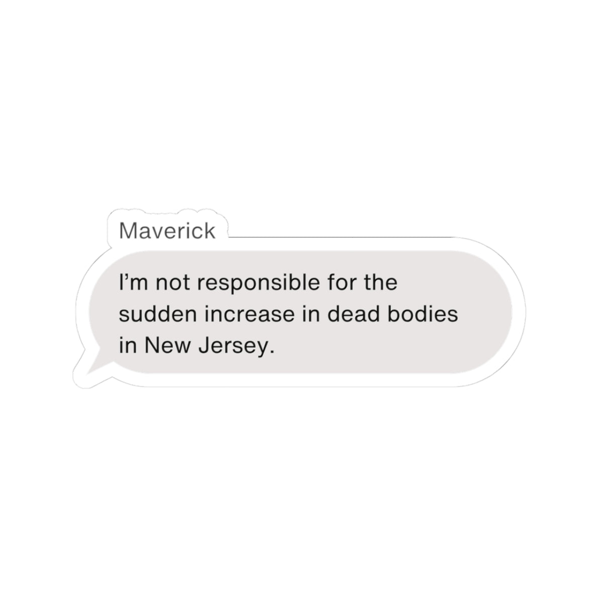 Mav's Texts Vinyl Sticker | Built for Mercy Inspired