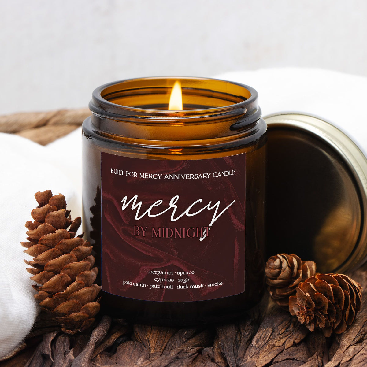 Mercy by Midnight | Built for Mercy Anniversary Candle