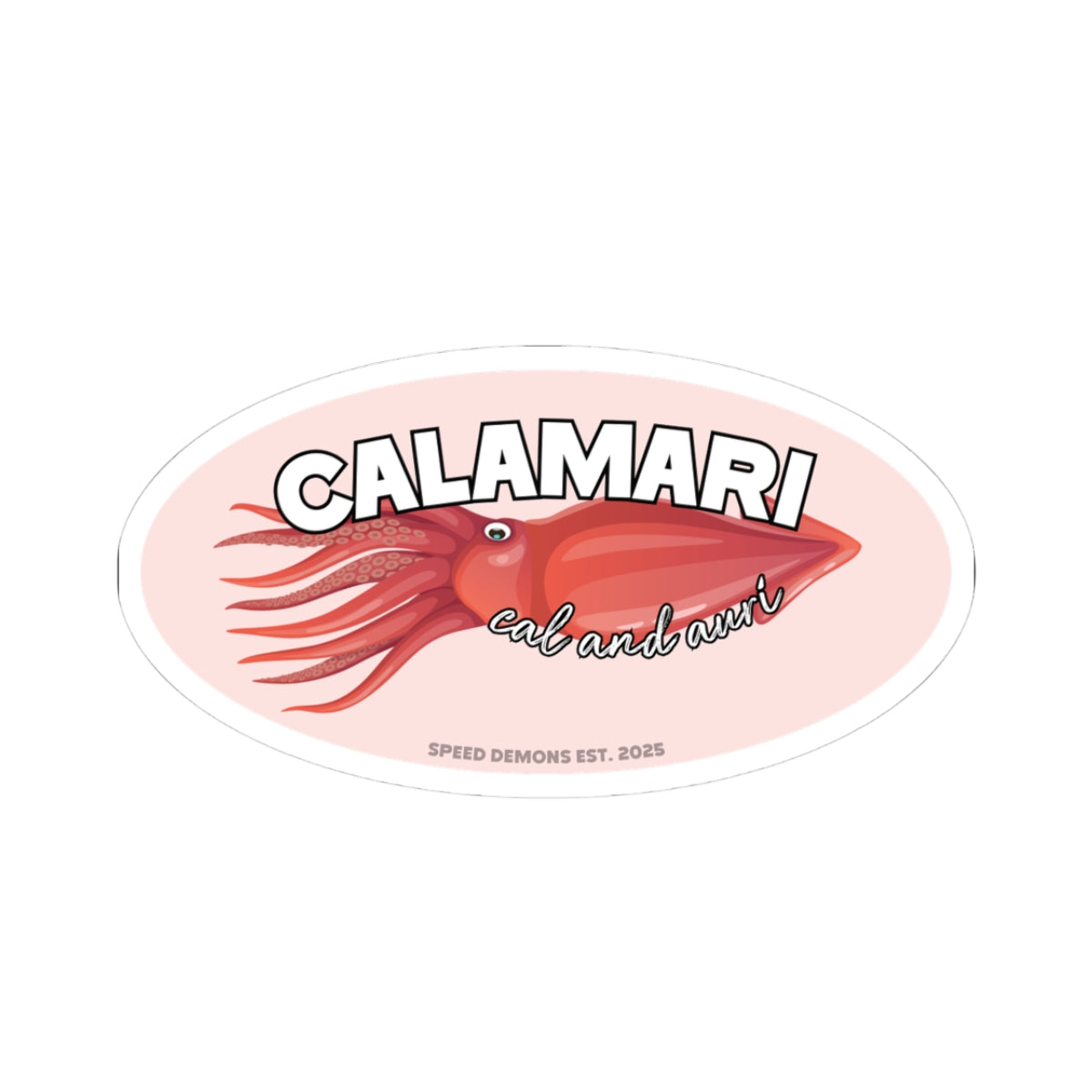 Calamari Vinyl Sticker | Speed Demons Inspired