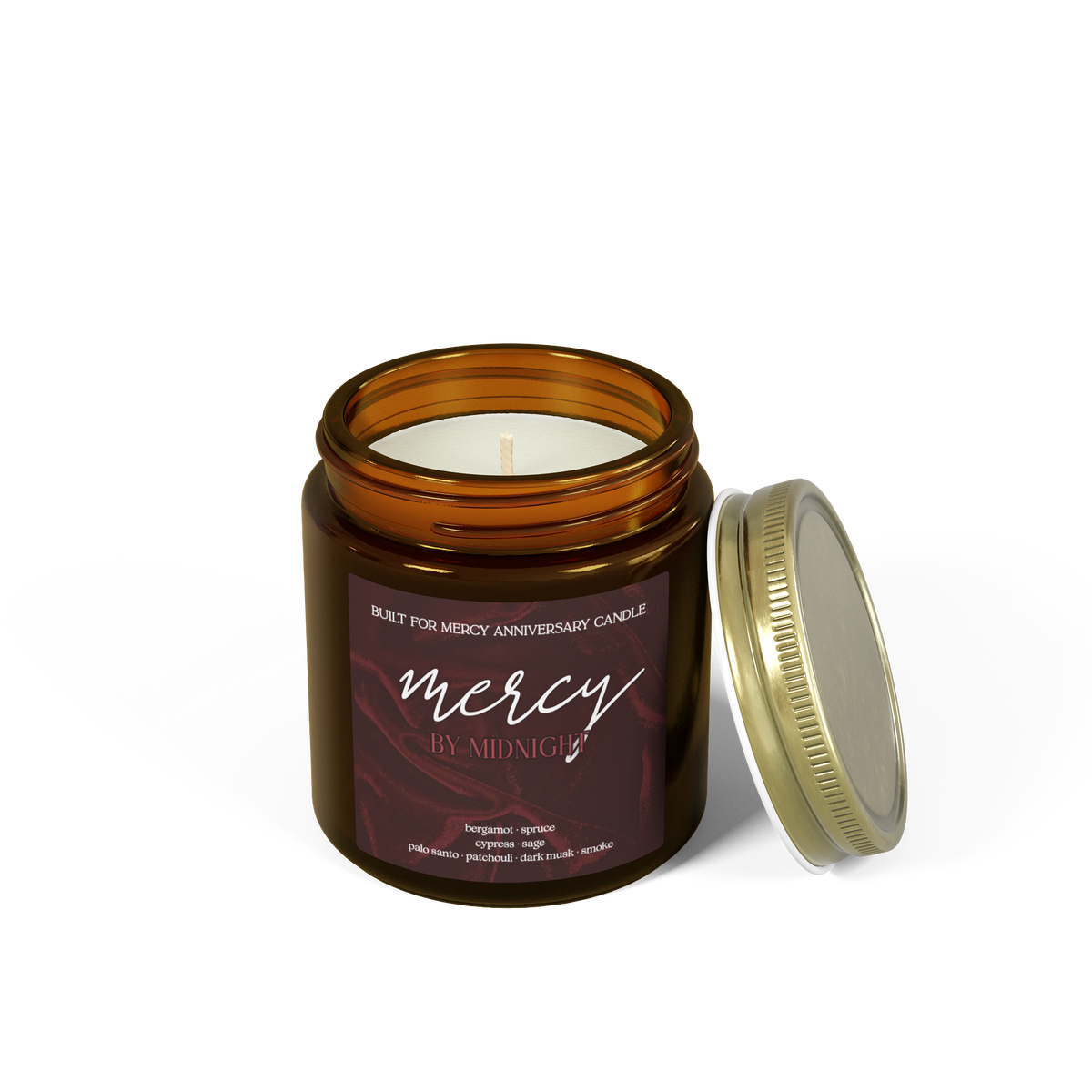 Mercy by Midnight | Built for Mercy Anniversary Candle