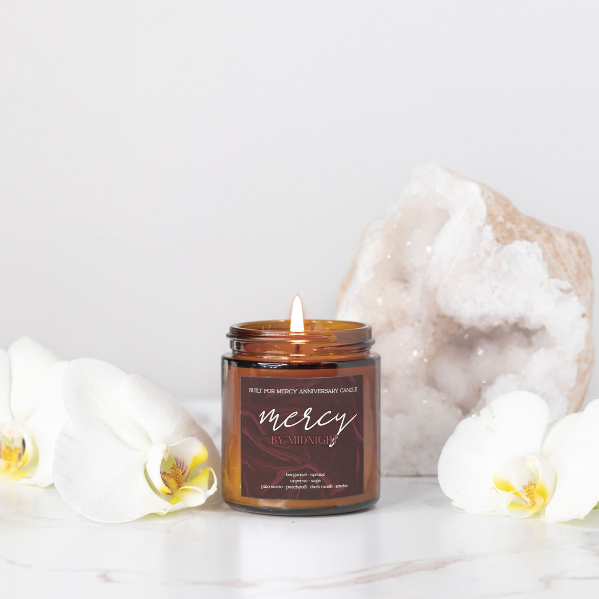 Mercy by Midnight | Built for Mercy Anniversary Candle