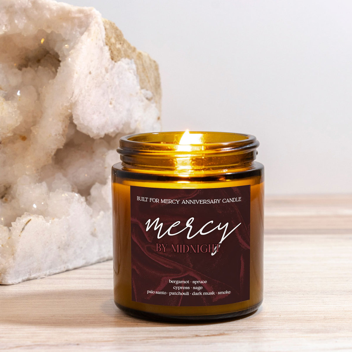 Mercy by Midnight | Built for Mercy Anniversary Candle